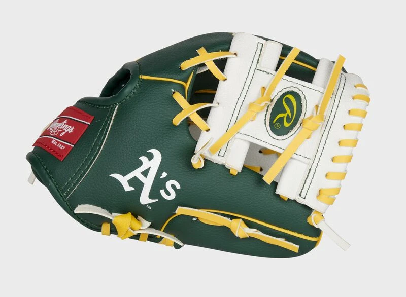 Rawlings Oakland Athletics 10-Inch Team Logo Glove 1 Rawlings Oakland Athletics 10-Inch Team Logo Glove