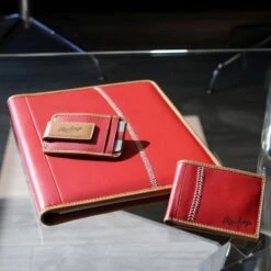 Rawlings "Pop" Baseball Stitch Front Pocket Wallet 9 Rawlings "Pop" Baseball Stitch Front Pocket Wallet -Rawin Shop POP RED 102