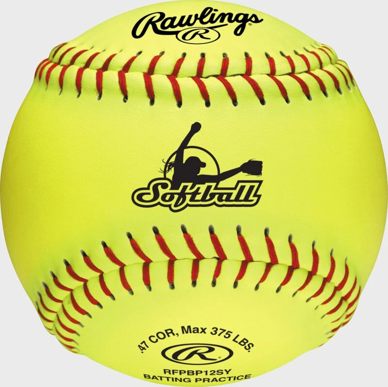 Rawlings 6 Gallon Bucket Of 12" Batting Practice Softballs, 12 Or 18 Balls 3 Rawlings 6 Gallon Bucket Of 12" Batting Practice Softballs, 12 Or 18 Balls - Image 3