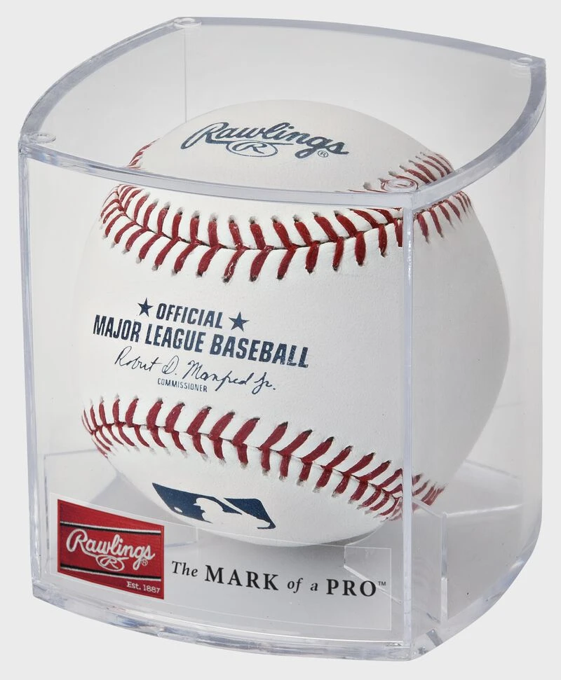 Rawlings MLB Official Baseball With Display Cube 2 Rawlings MLB Official Baseball With Display Cube - Image 2