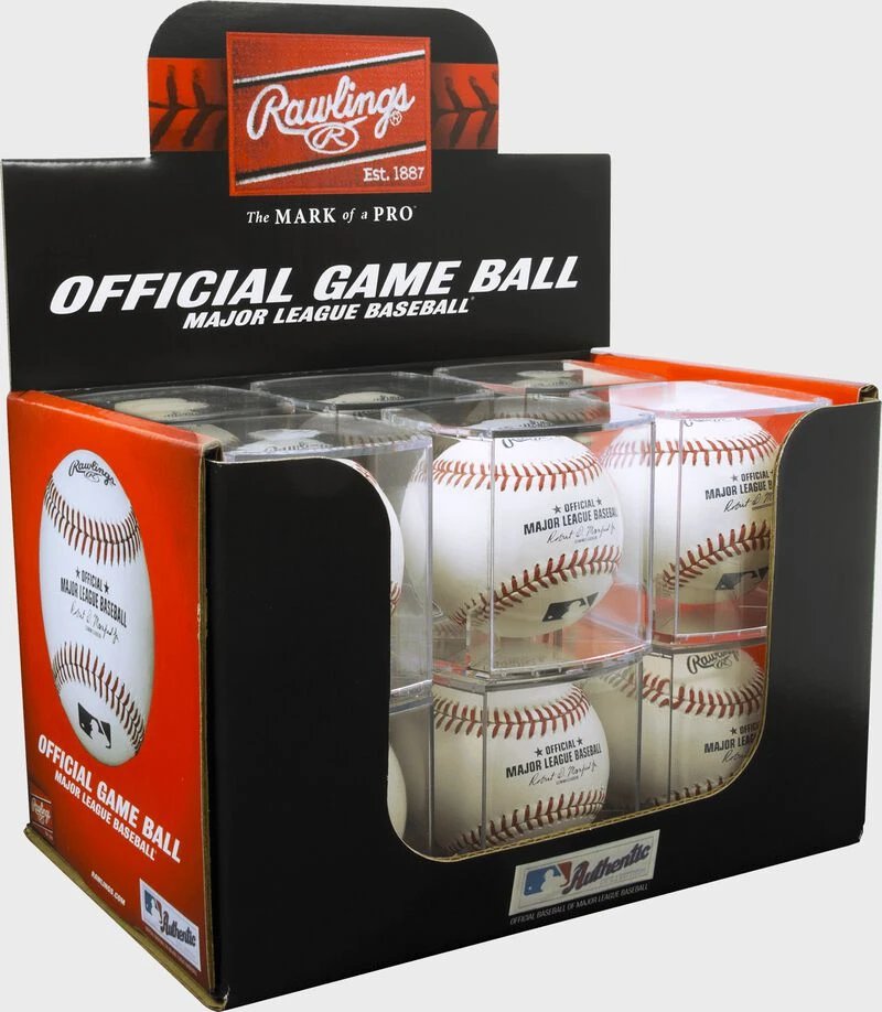 Rawlings MLB Baseball In Display Cube, Dozen 2 Rawlings MLB Baseball In Display Cube, Dozen - Image 2