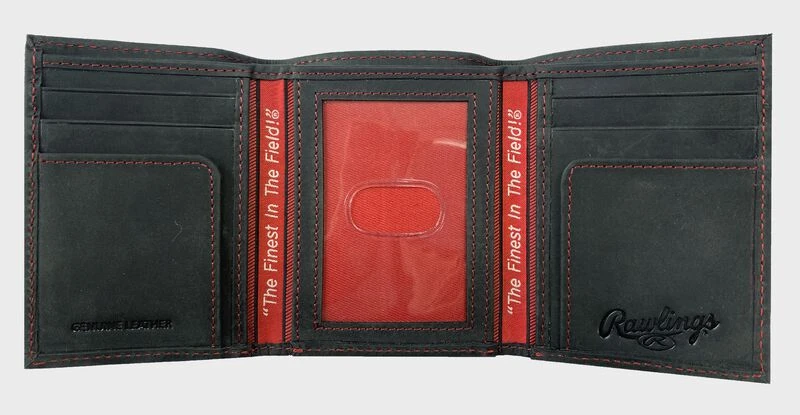 Rawlings High Grade Debossed Tri-Fold Wallet 2 Rawlings High Grade Debossed Tri-Fold Wallet - Image 2