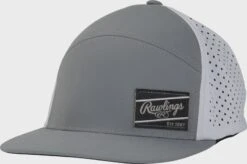 Rawlings Laser Cut Vented Snapback Hat 6 Rawlings Laser Cut Vented Snapback Hat -Rawin Shop RSGAH G 5
