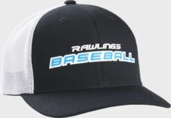 Rawlings Baseball Mesh Snapback Hat 5 Rawlings Baseball Mesh Snapback Hat -Rawin Shop RSGBH BW 5