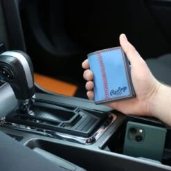 Rawlings "Pop" Baseball Stitch Tri-Fold Leather Wallet -Rawin Shop RW80008 102