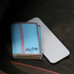 Rawlings "Pop" Baseball Stitch Tri-Fold Leather Wallet -Rawin Shop RW80008 104