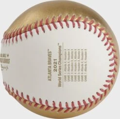 Rawlings MLB 2021 World Series Champions Baseball, Atlanta Braves -Rawin Shop WSBB21CHMP ATL 4